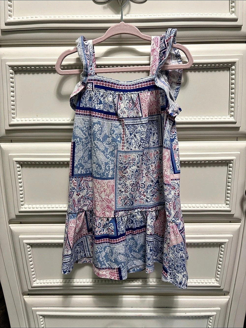 The Children's Place Baby And Toddler Girls Paisley Patchwork Dress